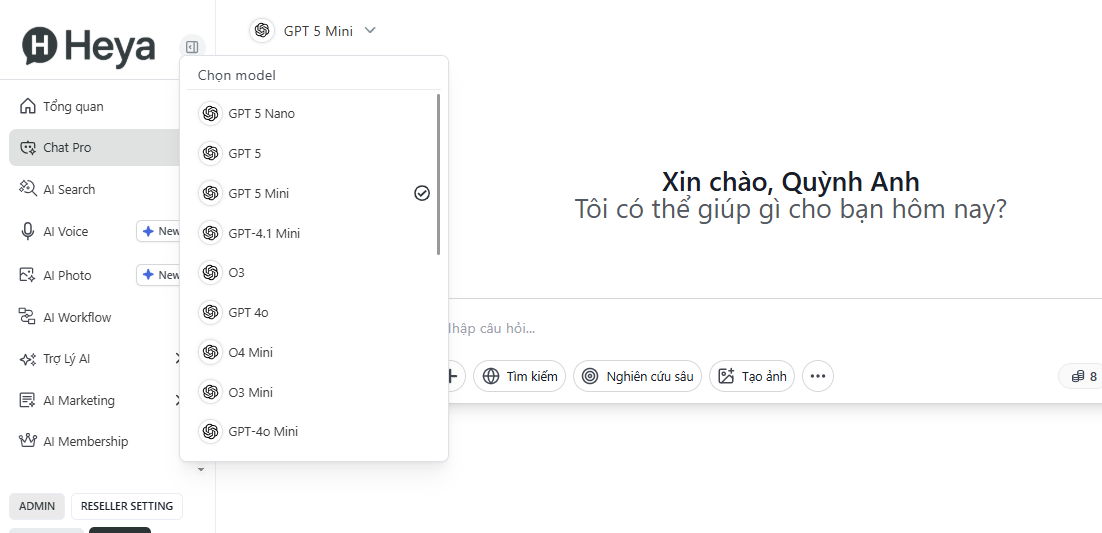 Chat Pro Interface